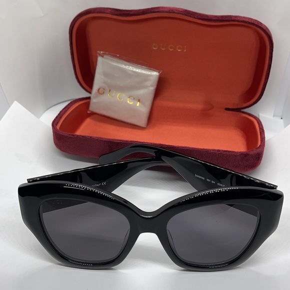 SALE!!! Brand New Auth Latest style Gucci GG0808S Black/Gr - Picture 2 of 12